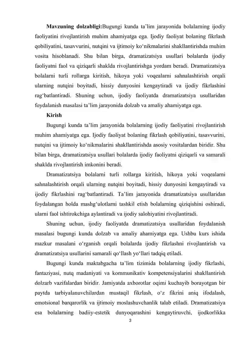 ijtimoiy faoliyatda dramatatsiya usullari 3