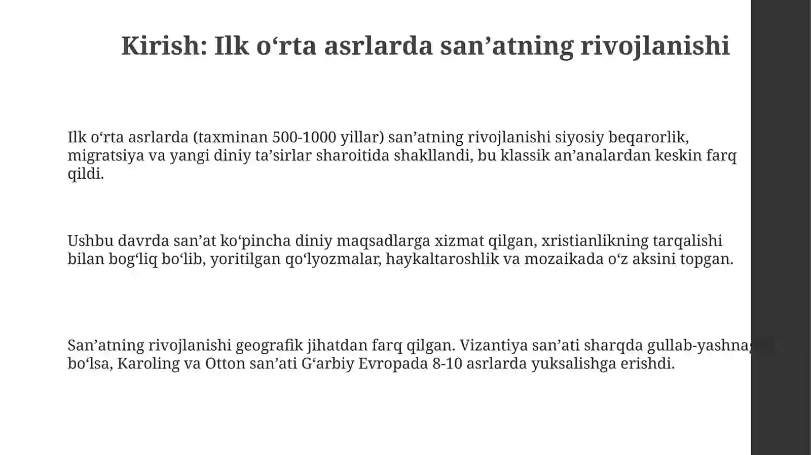 Ilko‘rtaasrlardasan'atrivoji 3