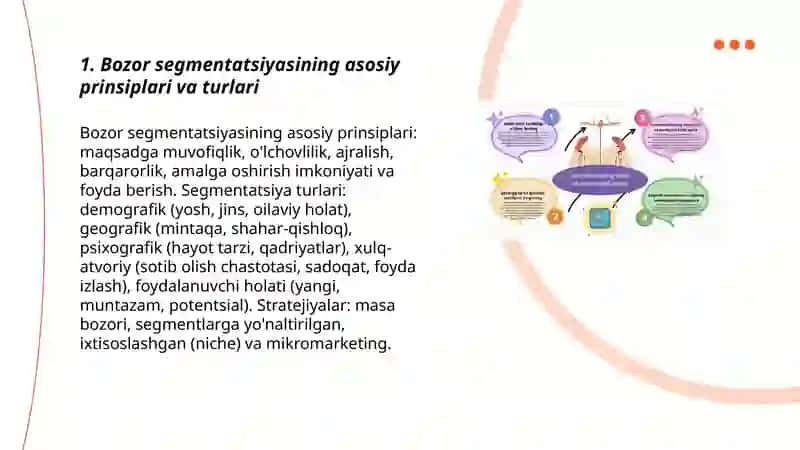 Bozor segmentatsiyasi va iste'molchilar xulq atvorini o'rganish 3