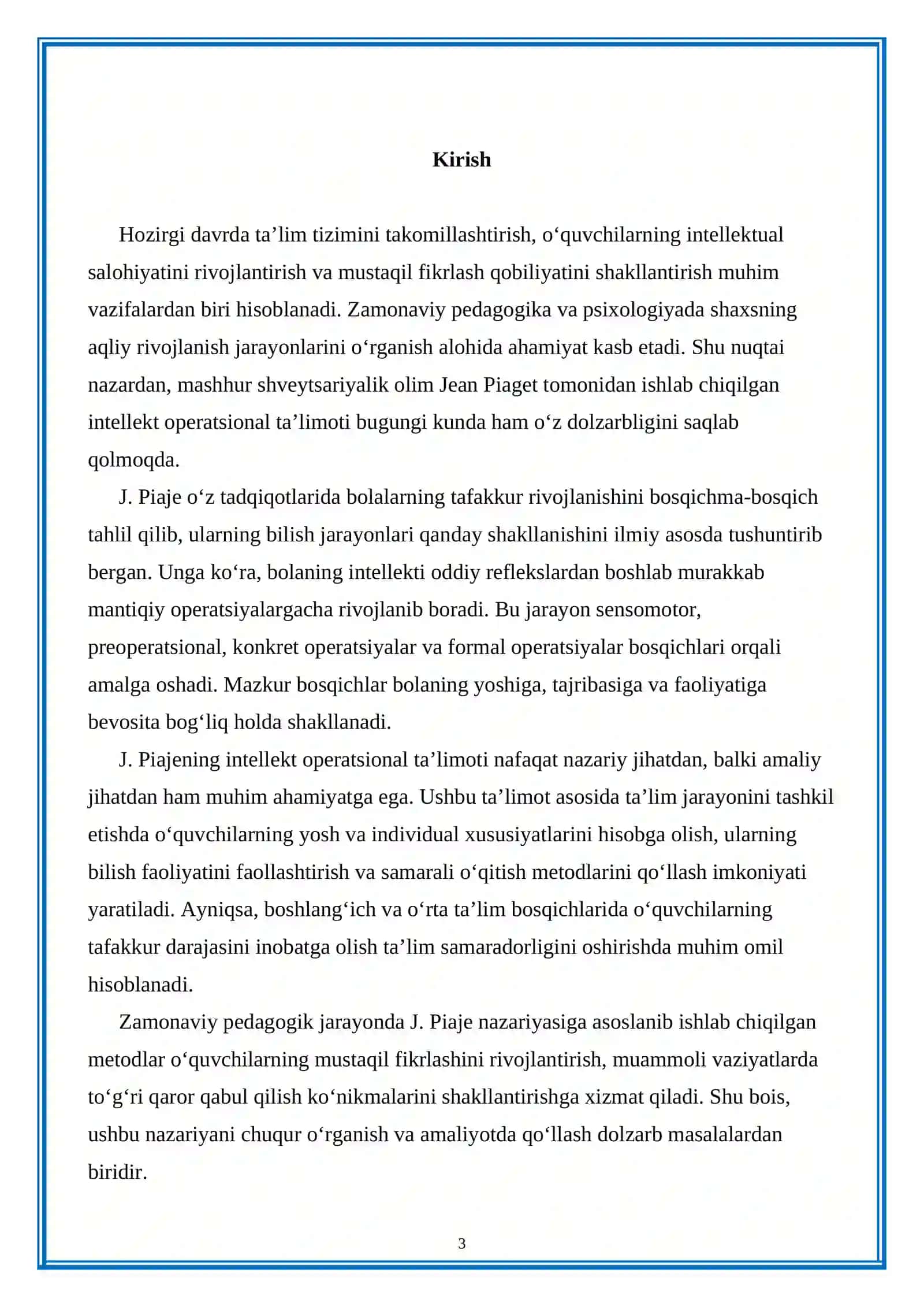 J. Piajening intellekt operatsional ta'limoti 3