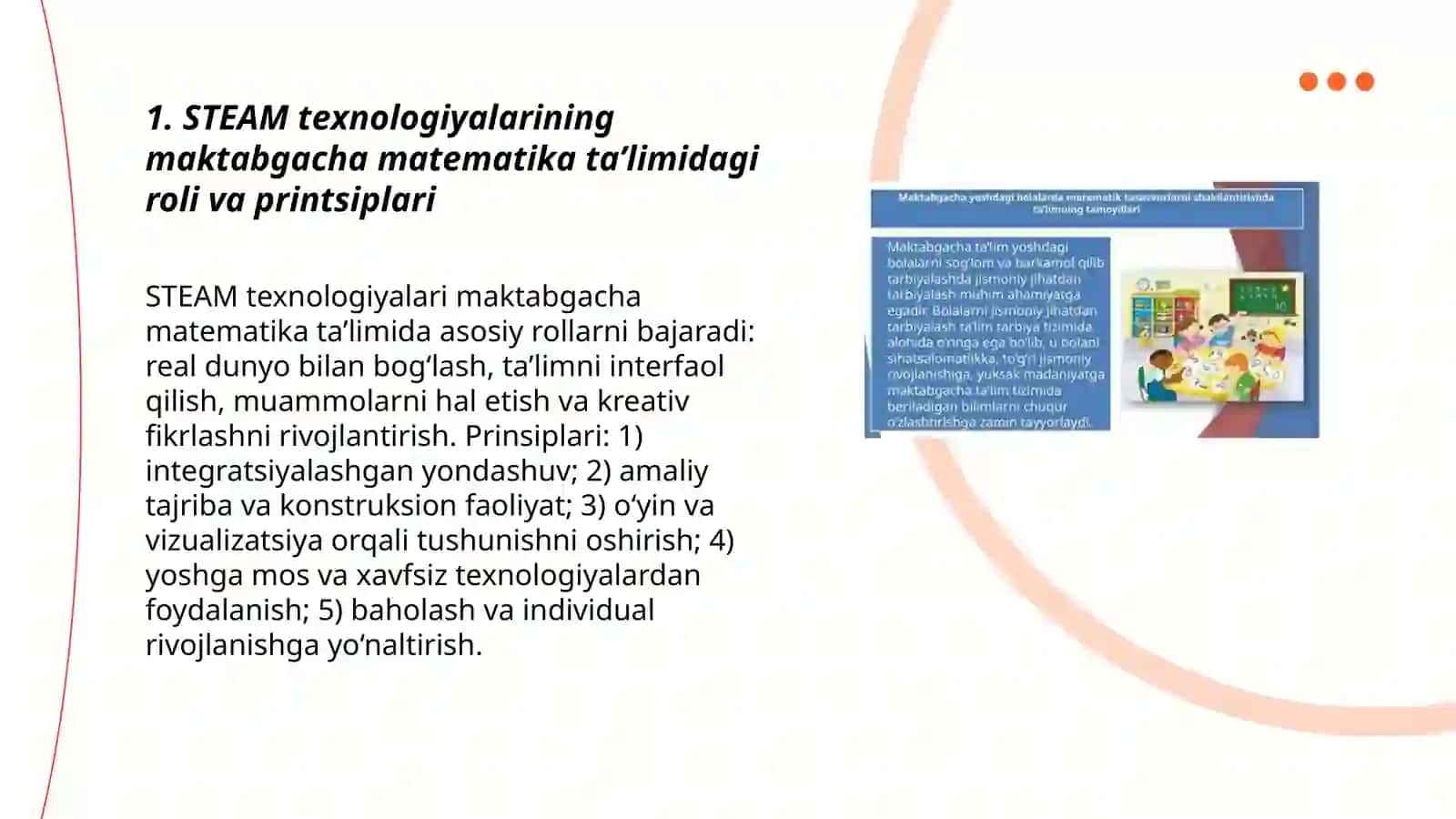 Bolalarni matematik ta'limida STEAM texnologiyalaridan foydalanish 3