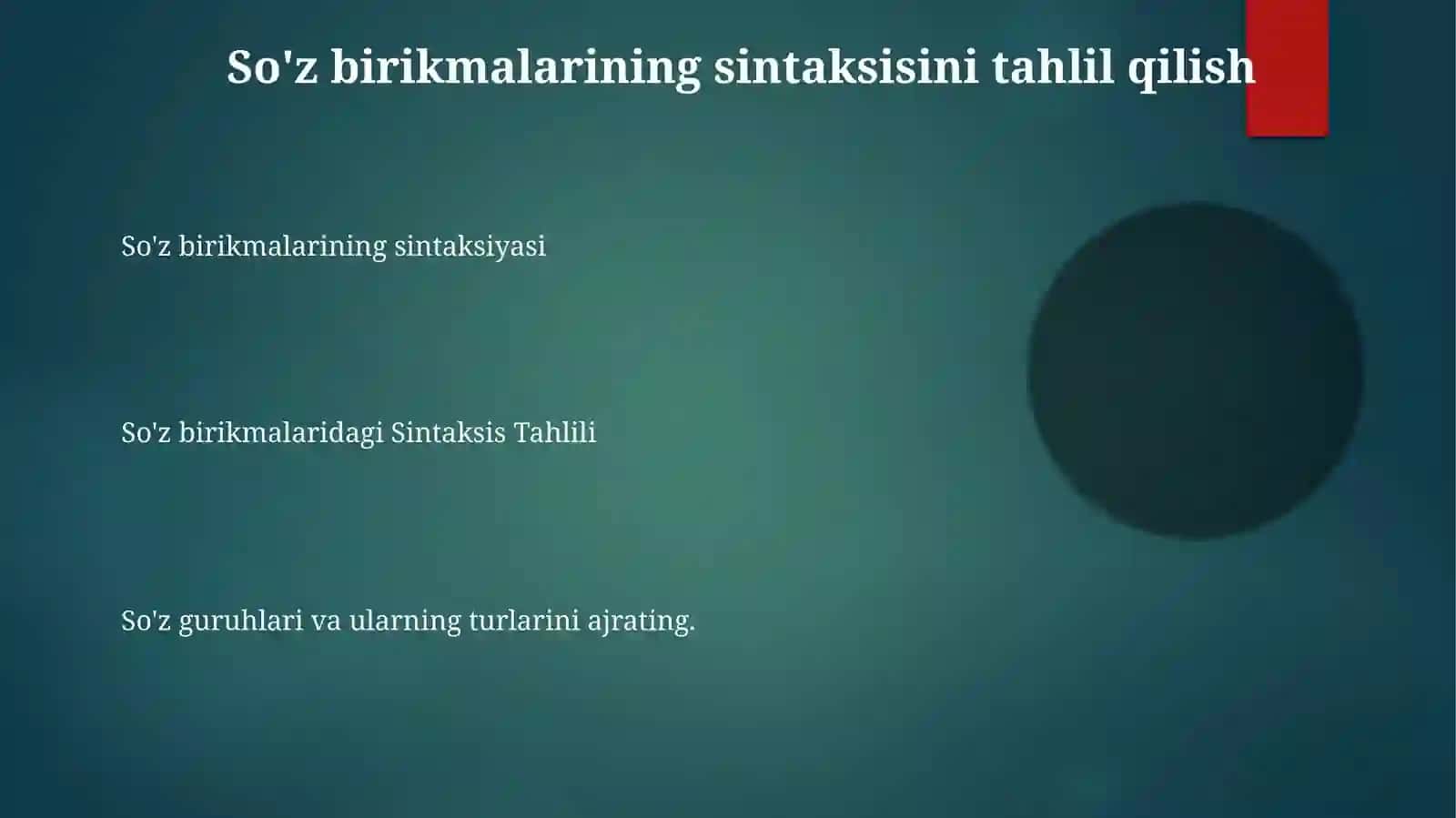 So'z birikmalarining sintaksisi 3