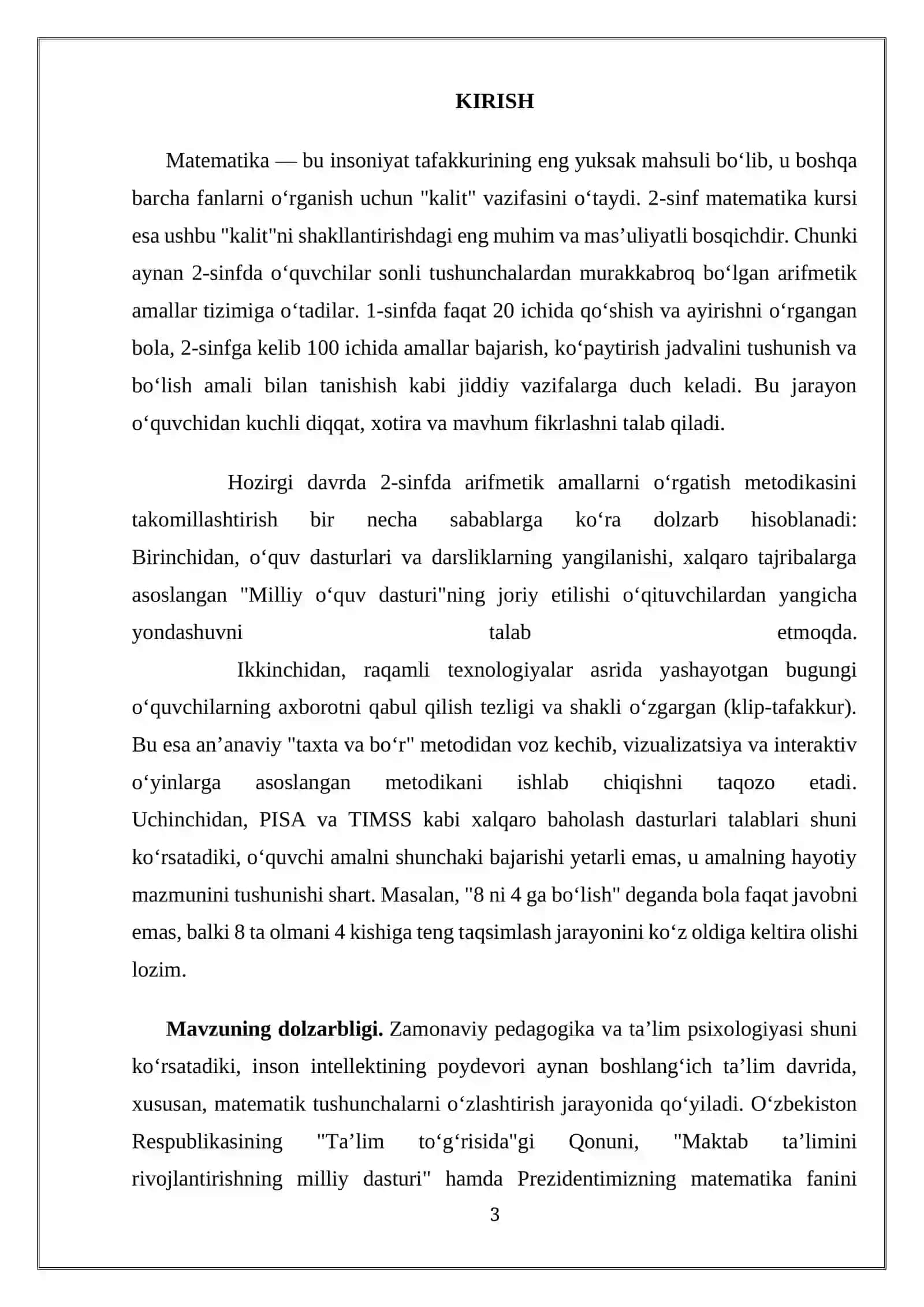 IKKINCHI SINFDA MATEMATIKADAN ARIFMETIK AMALLARNI O’RGANISH METODIKASI 3