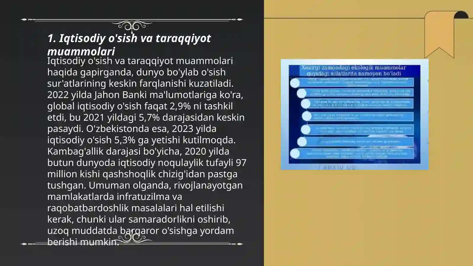 Iqtisodiy o'sish va taraqqiyot muammolari 3