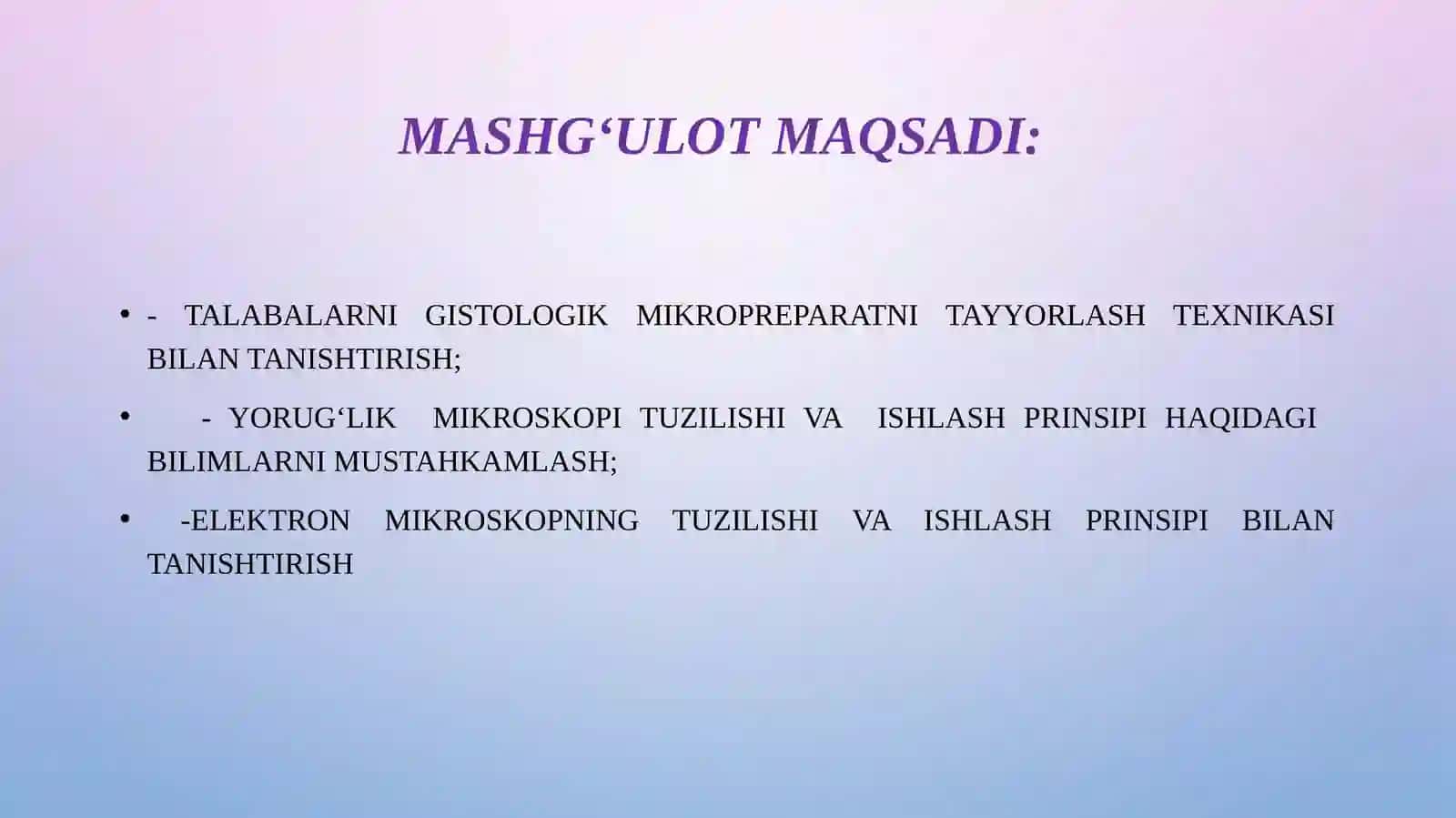 Gistologiyafanigakirish.Mikrotexnika 3