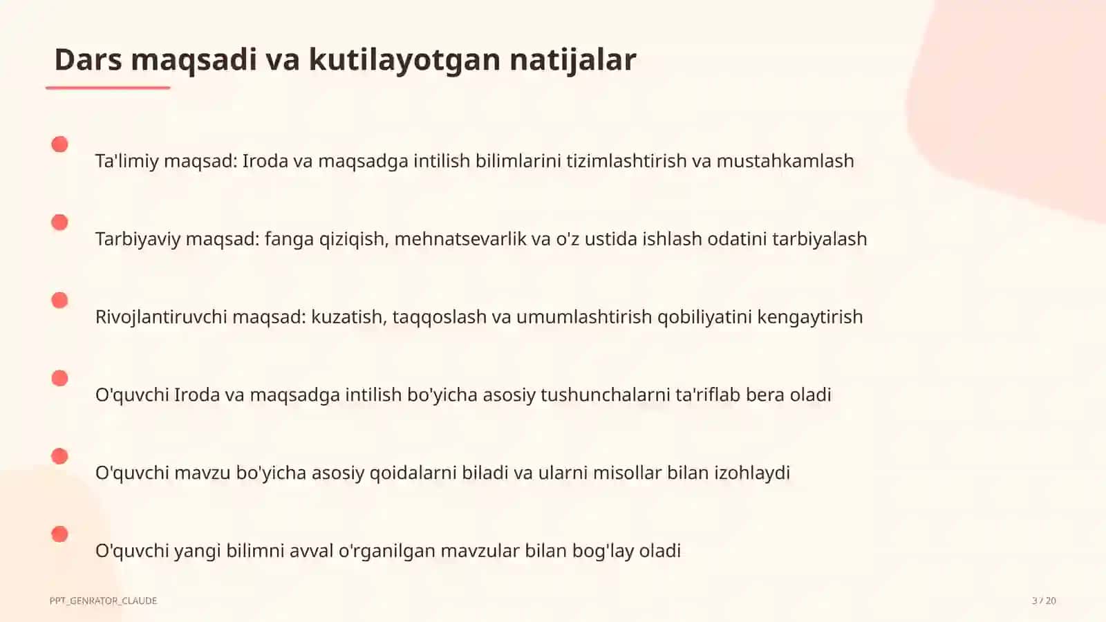 Iroda va maqsadga intilish (9-sinf) 3