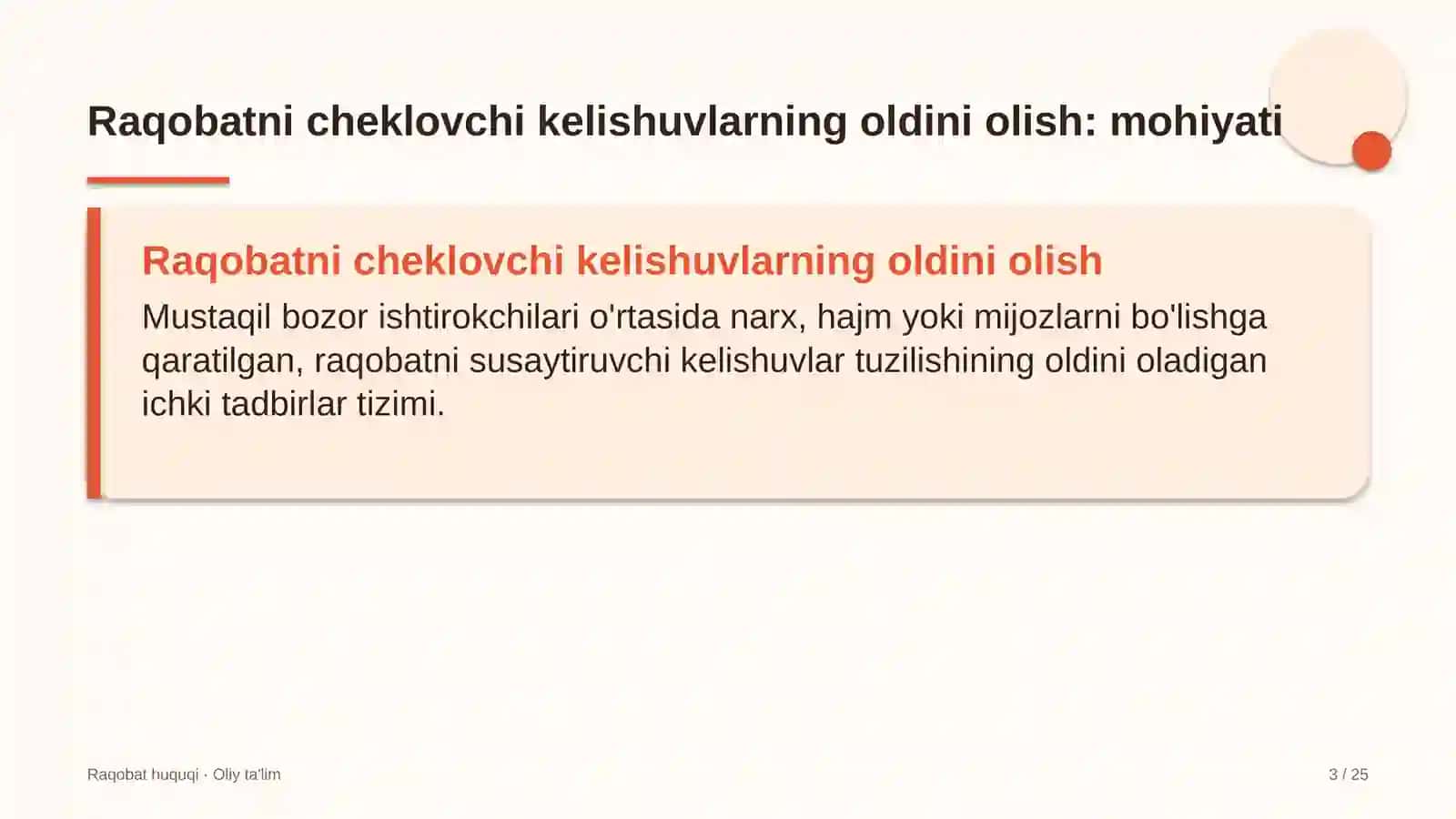 Avtomobilsozlik sanoatida raqobatni cheklovchi kelishuvlarning oldini olish 3