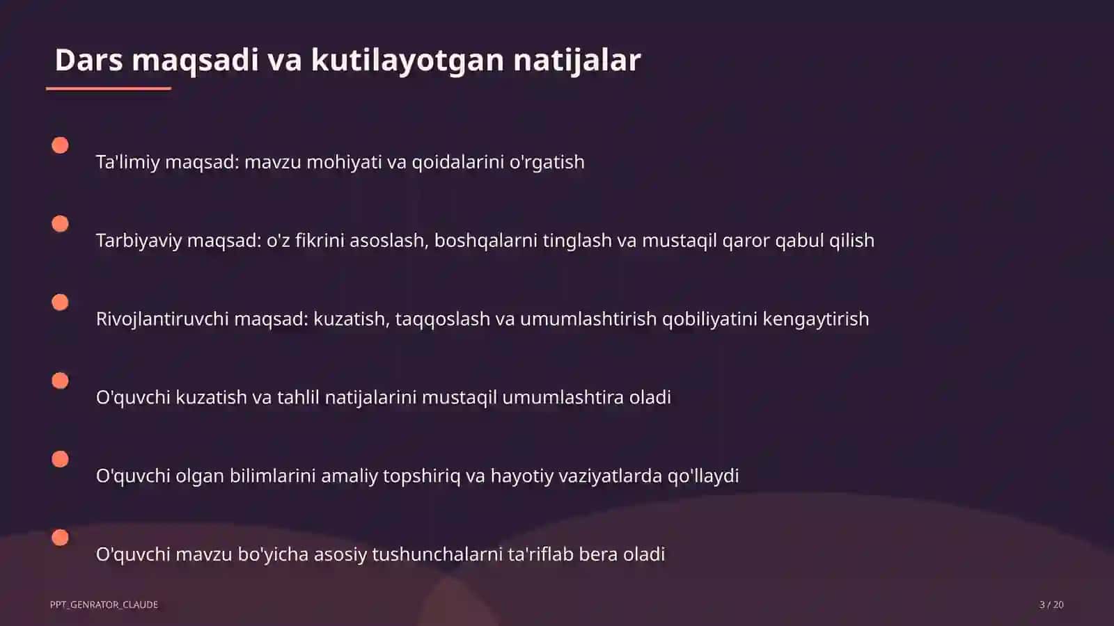 Rus tilida bir bosh bo'lakli gaplar (8-sinf) 3