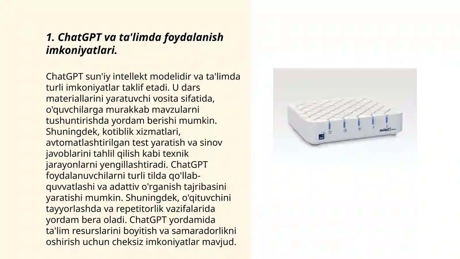 ChatGPT, Gemini, LLama3,Copilot generativ modellarini sohada qo'llash 3