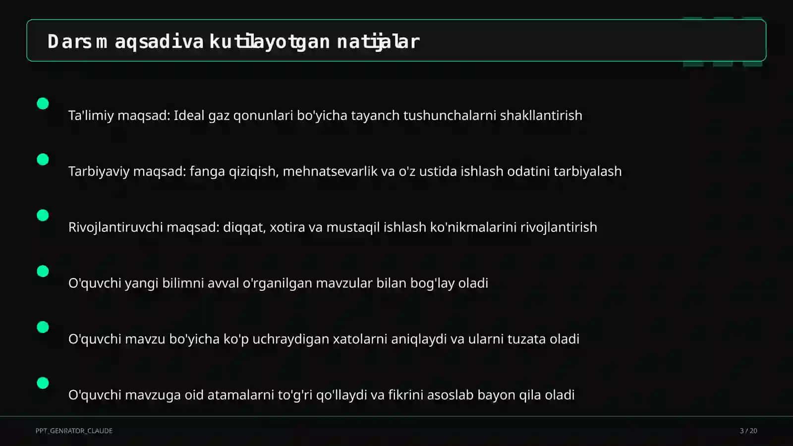 Ideal gaz qonunlari (10-sinf) 3