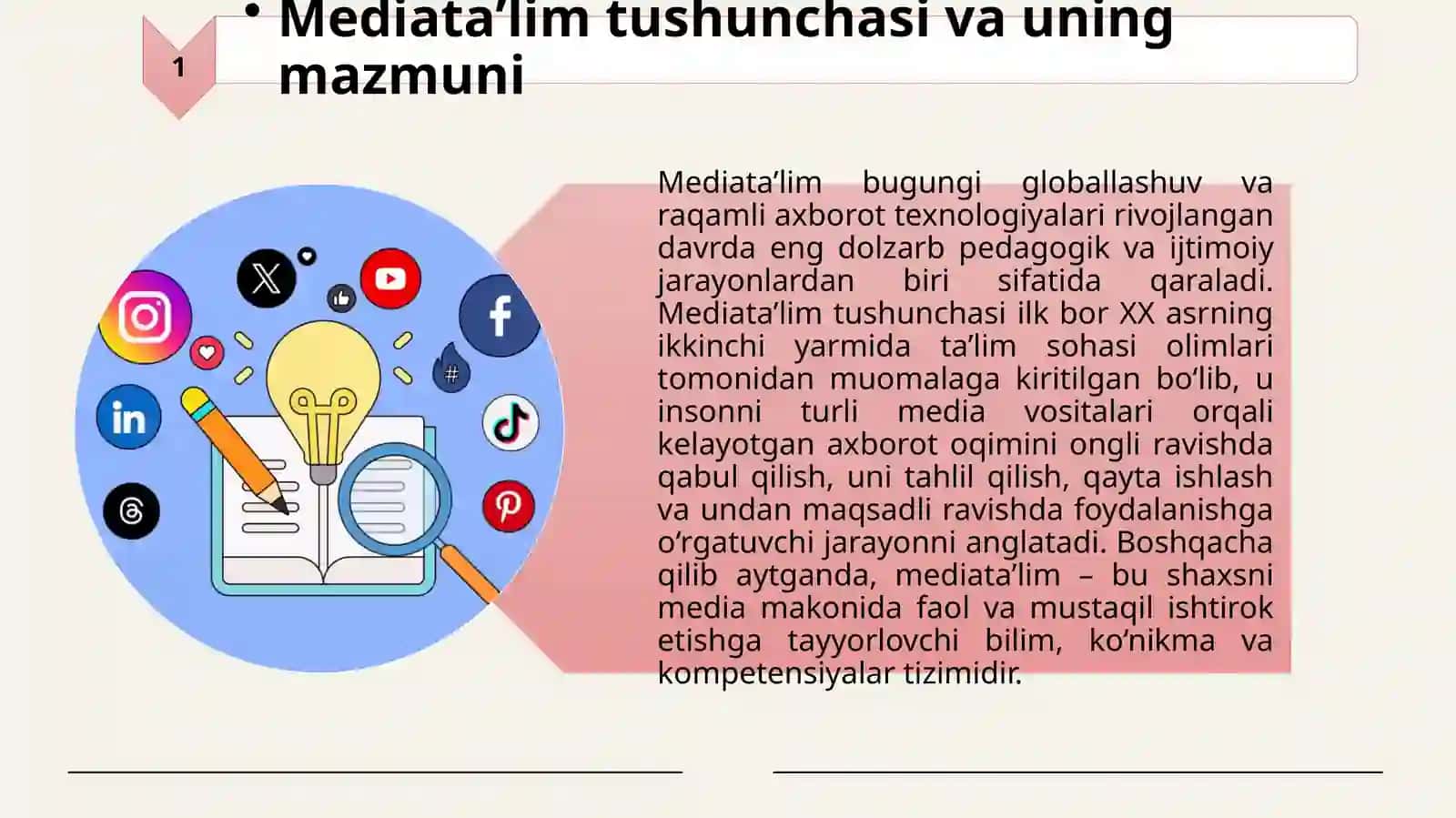 MEDIA TA’LIM ASOSIY TUSHUNCHLARI 3
