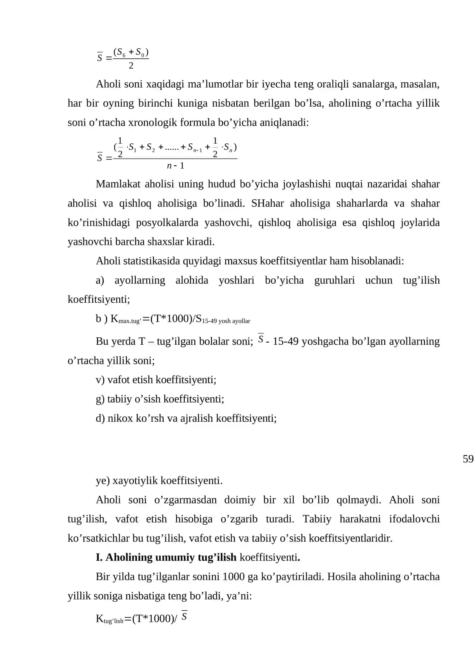 Aholi statistikasi 3