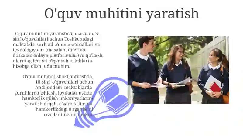 O'rganish Profilini Hisobga Olish 3