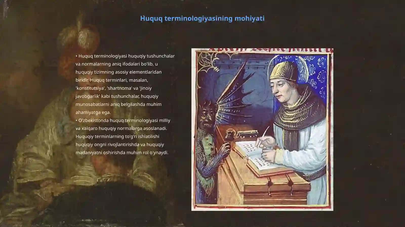 Huquq sohasiga oid terminlar bo'yicha nostandart testlar tuzish 3