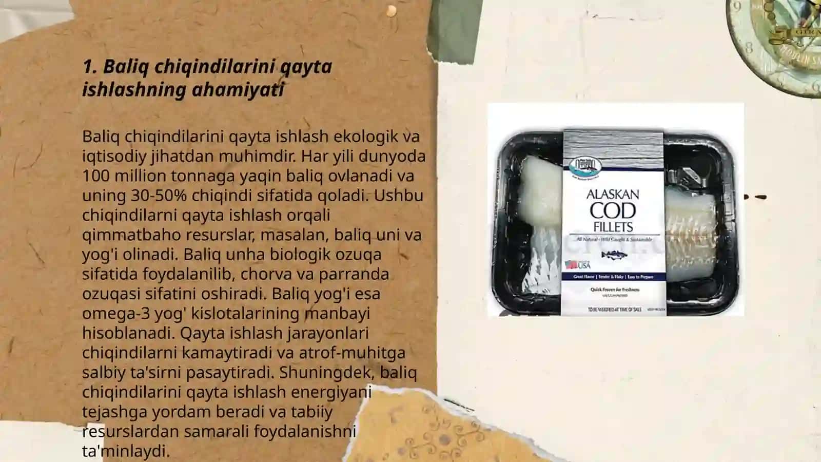 Baliq chiqindilarini qayta ishlash va qadoqlash 3