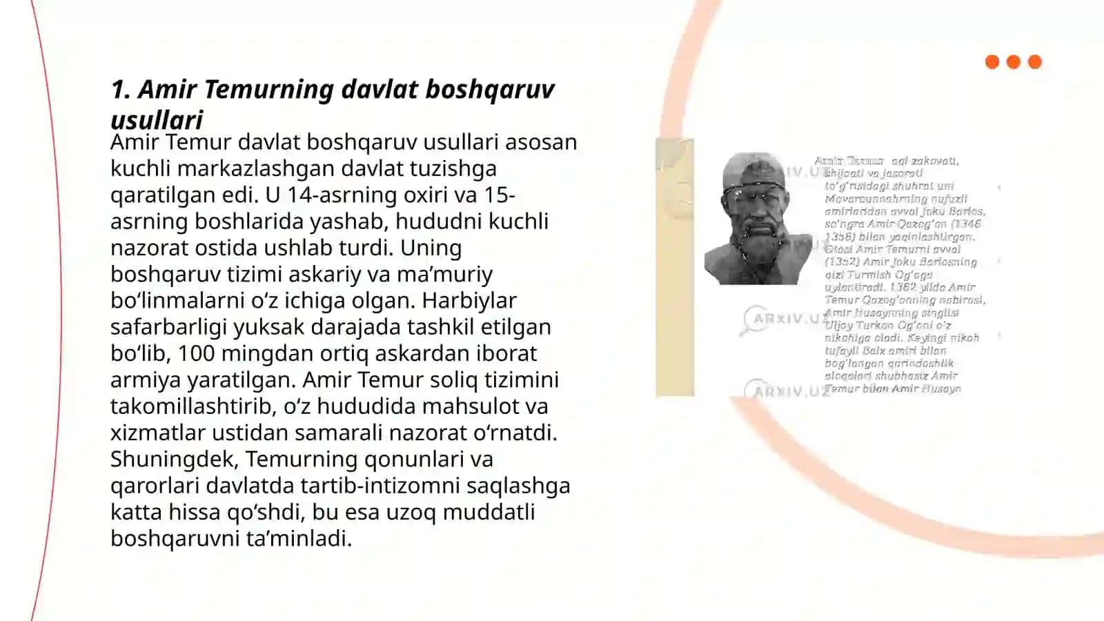 Amir Temur davlat boshqaruvi 3