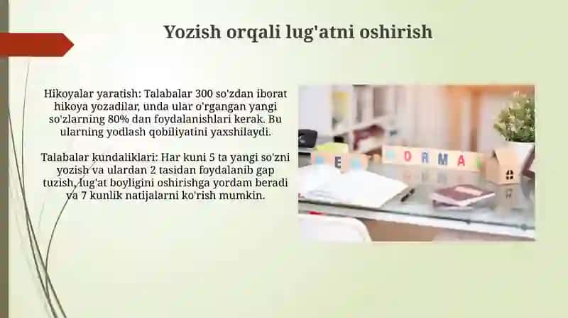 Lug'at boyligini oshirish 3