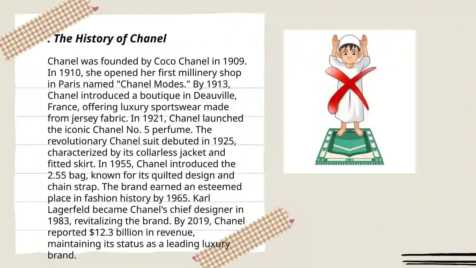 Presentation about Chanel Brend 3