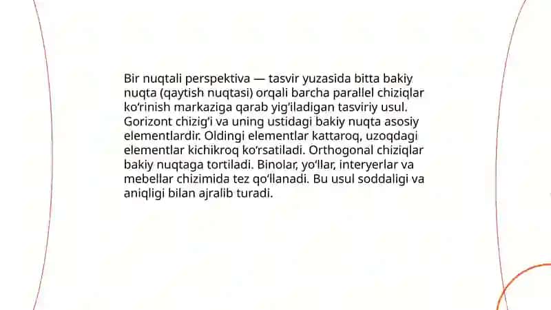 Perspektiva turlari 3