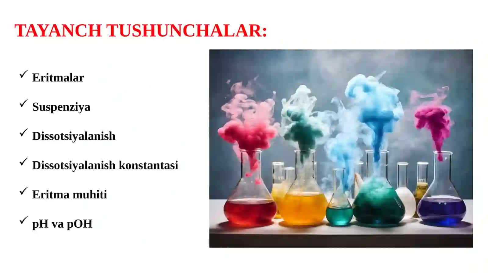 Eritmalar, Suspenziya, Dissotsiyalanish, Dissotsiyalanish konstantasi 3