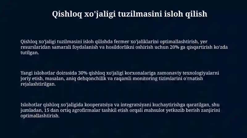 Agrar sohani rivojlantirishning iqtisodiy siyosati 3