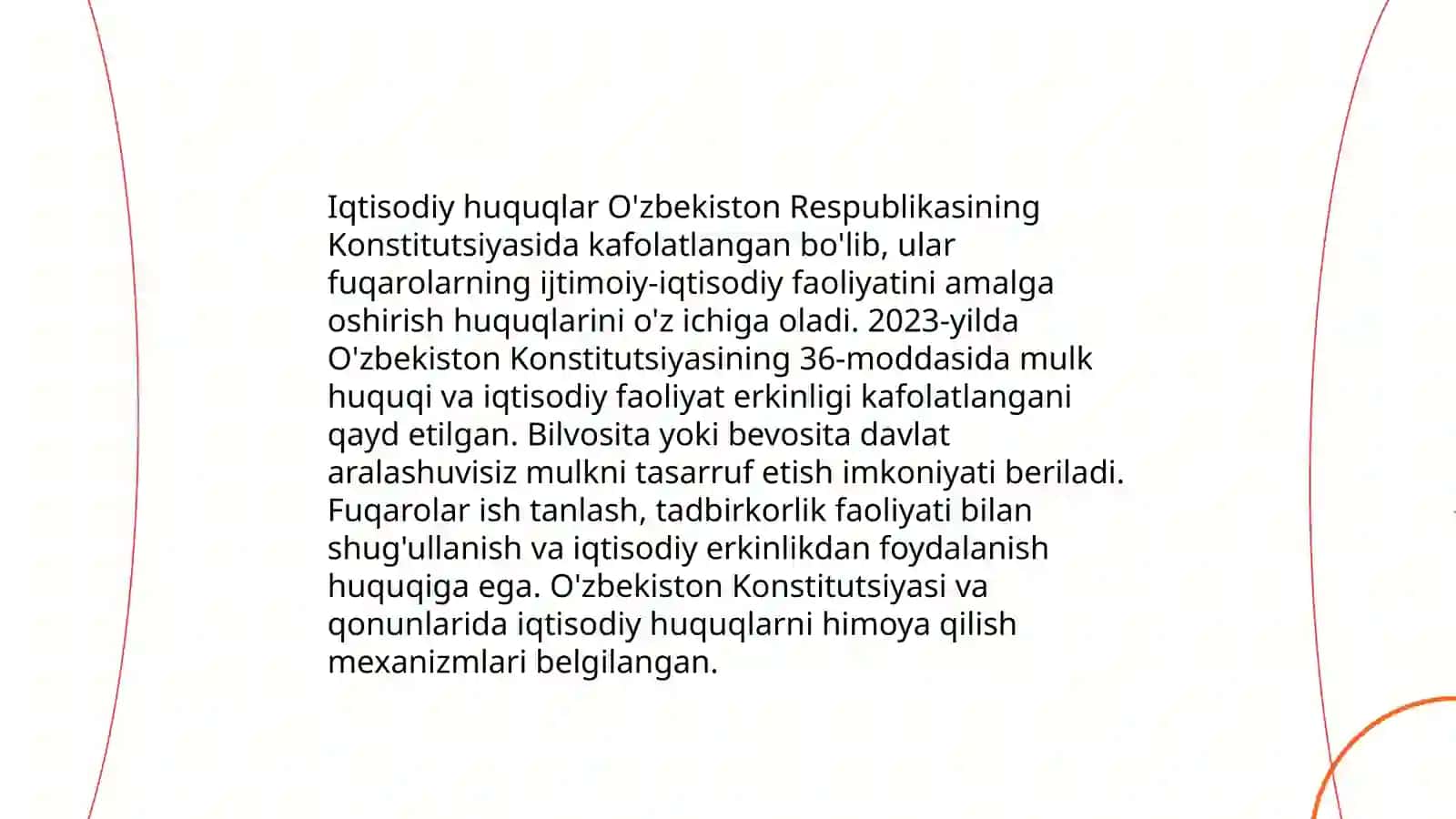 Iqtisodiy, ijtimoiy, madaniy va ekologik huquqlarning konstitusiyaviy asoslari 3