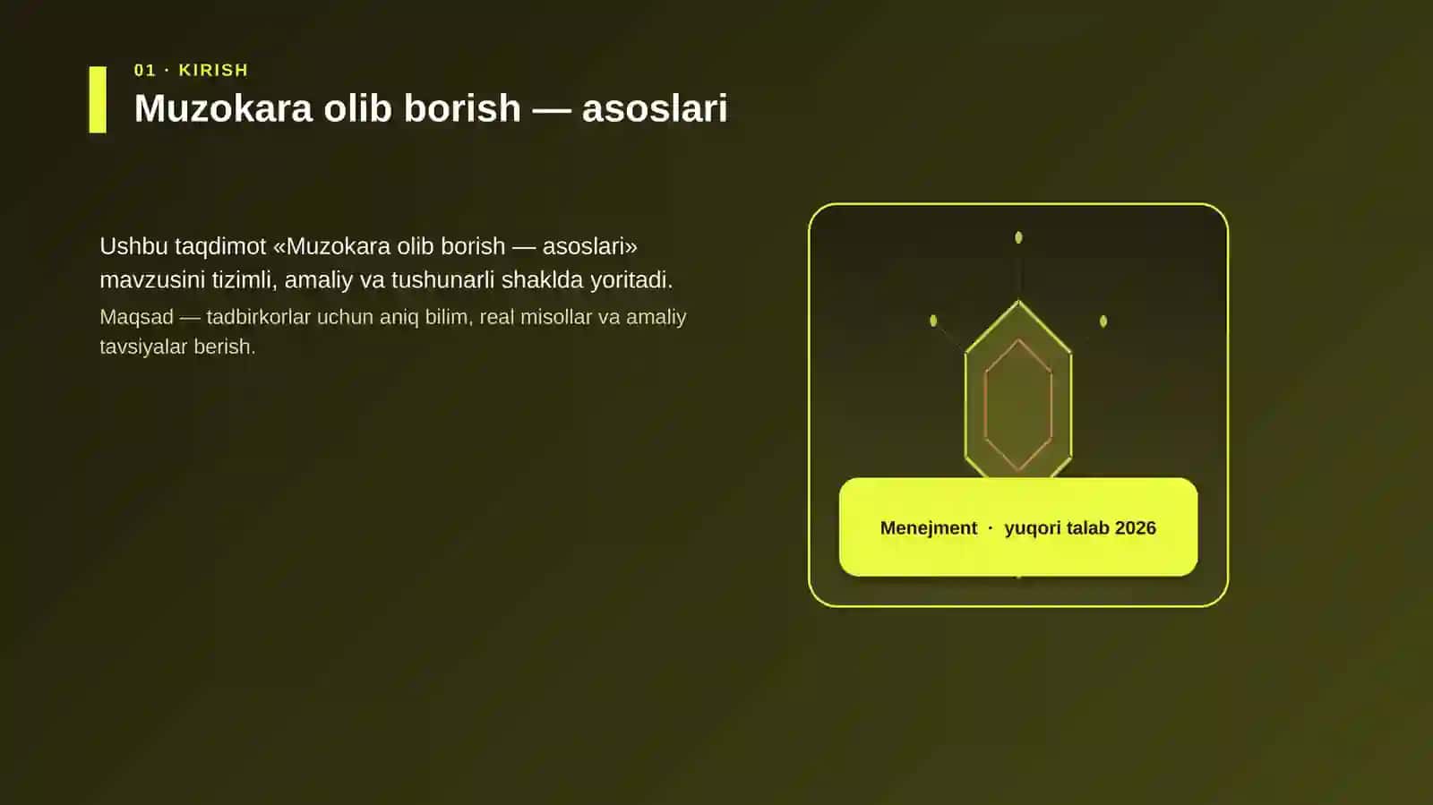 Muzokara olib borish — asoslari 3