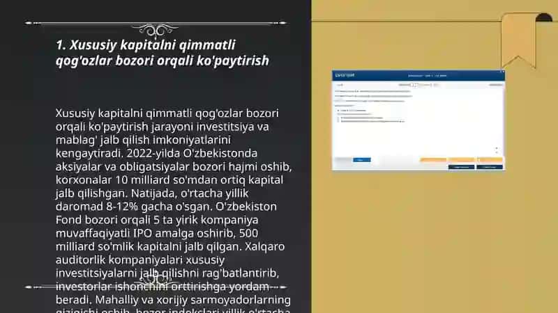 Xususiy Kapitalni Ko‘paytirish Bo‘yicha Mavjud Imkoniyatlami Aniqlash 3