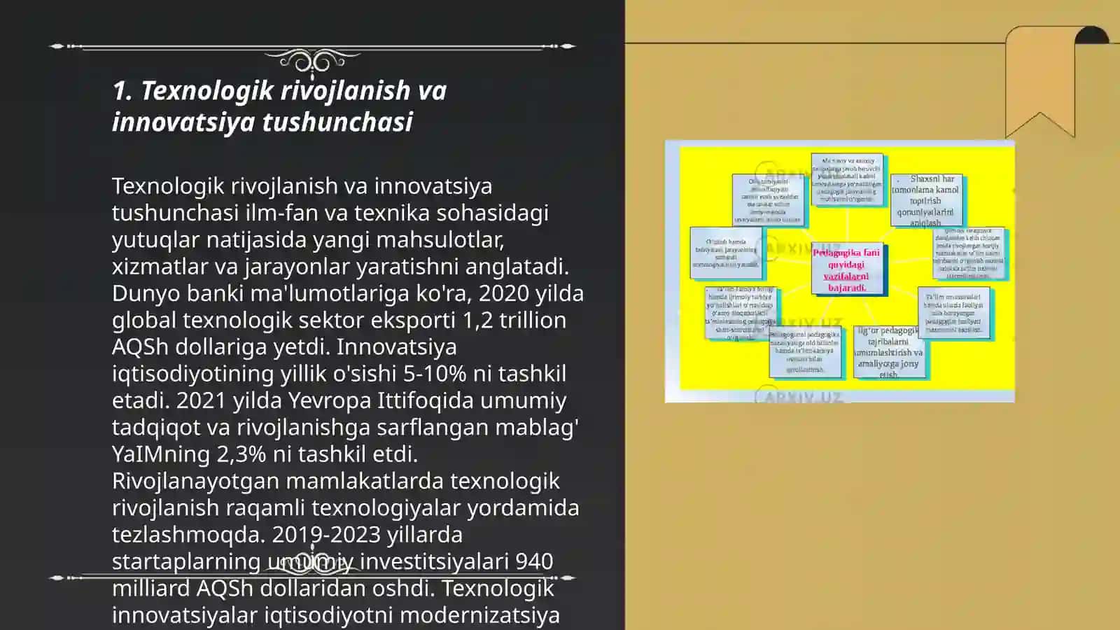 Texnologiyalar va innovatsiyalarni boshqarish fanining asosiy tushunchalari, maqsadlari va vazifalari 3