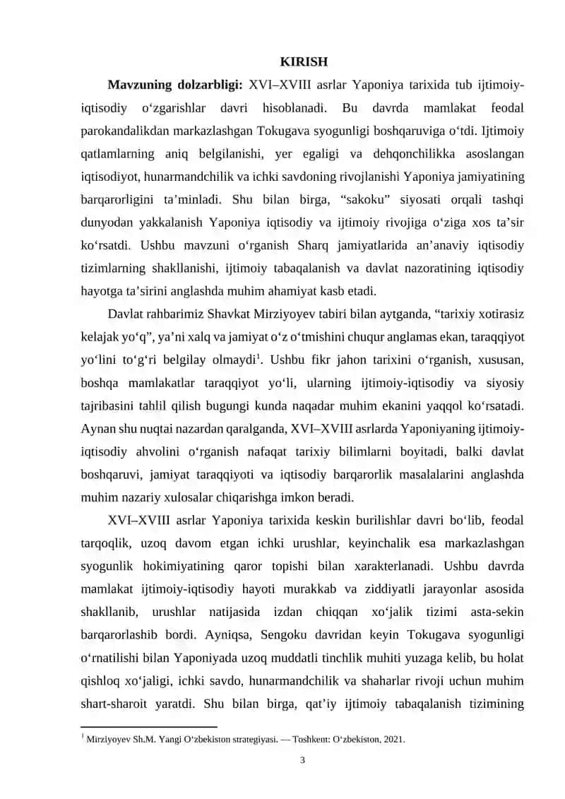 XVI-XVIII ASRLARDA YAPONIYANING IJTIMOIY IQTISODIY AHVOLI 3