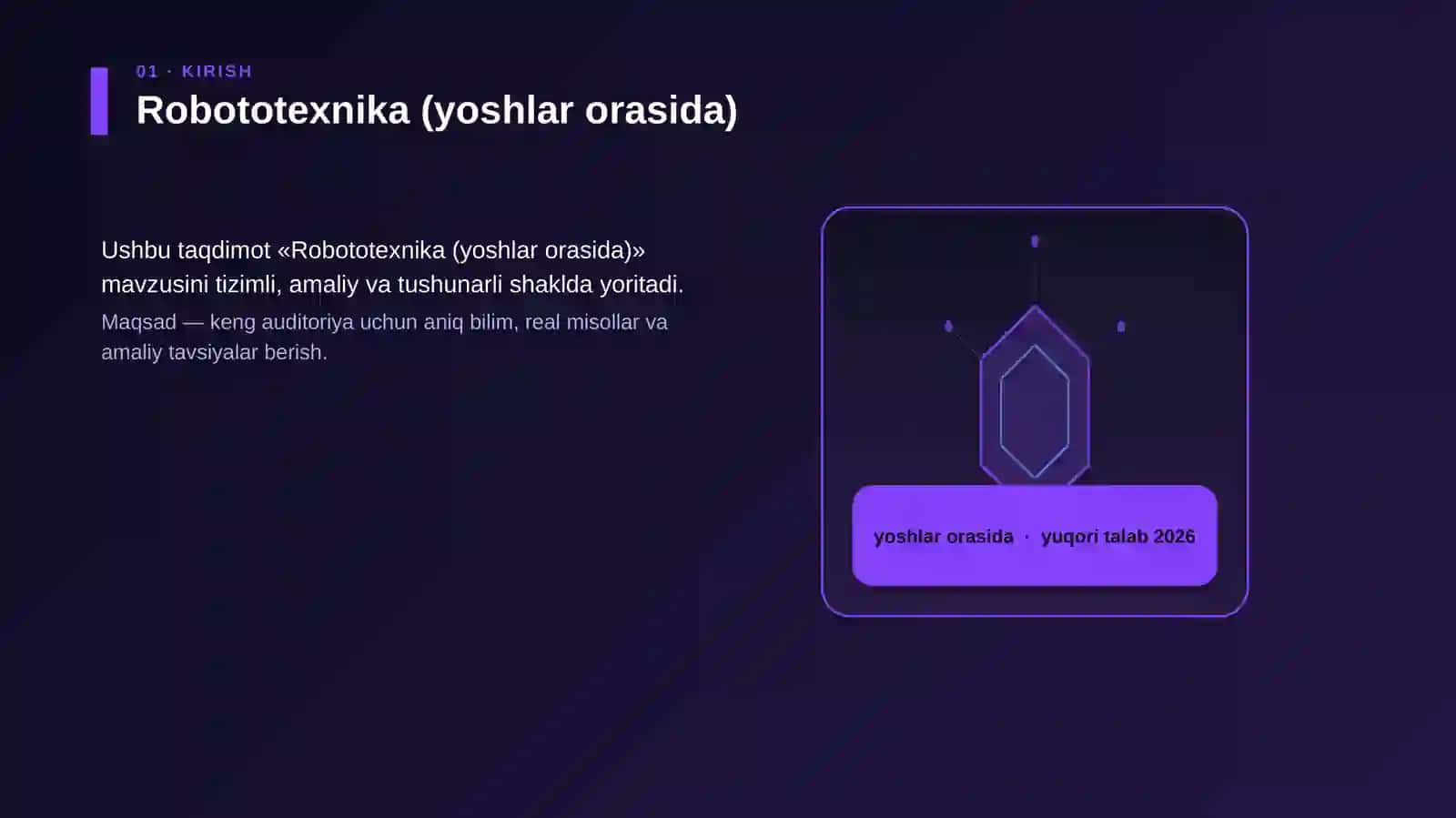 Robototexnika (yoshlar orasida) 3