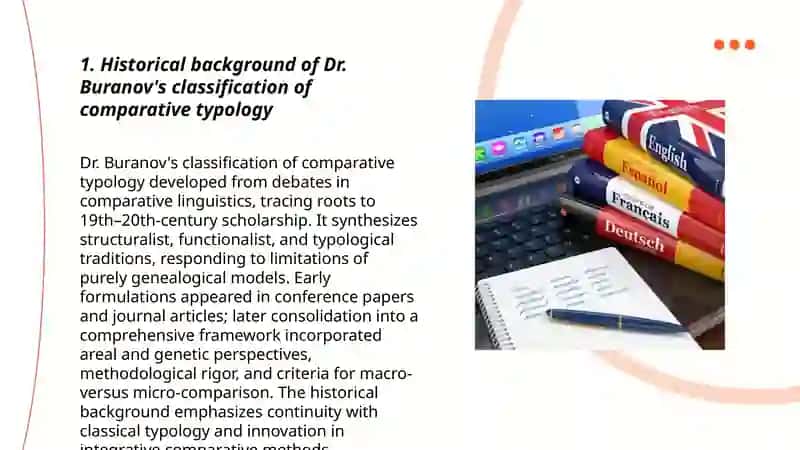 Classification of comparative typology according to Dr.Buranov 3