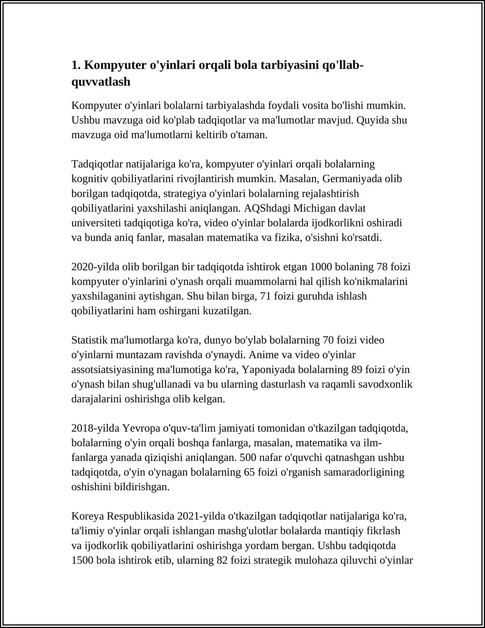 BOLA TARBIYASIDA KOMPYUTER O'YINLARINING AHAMIYATI 3