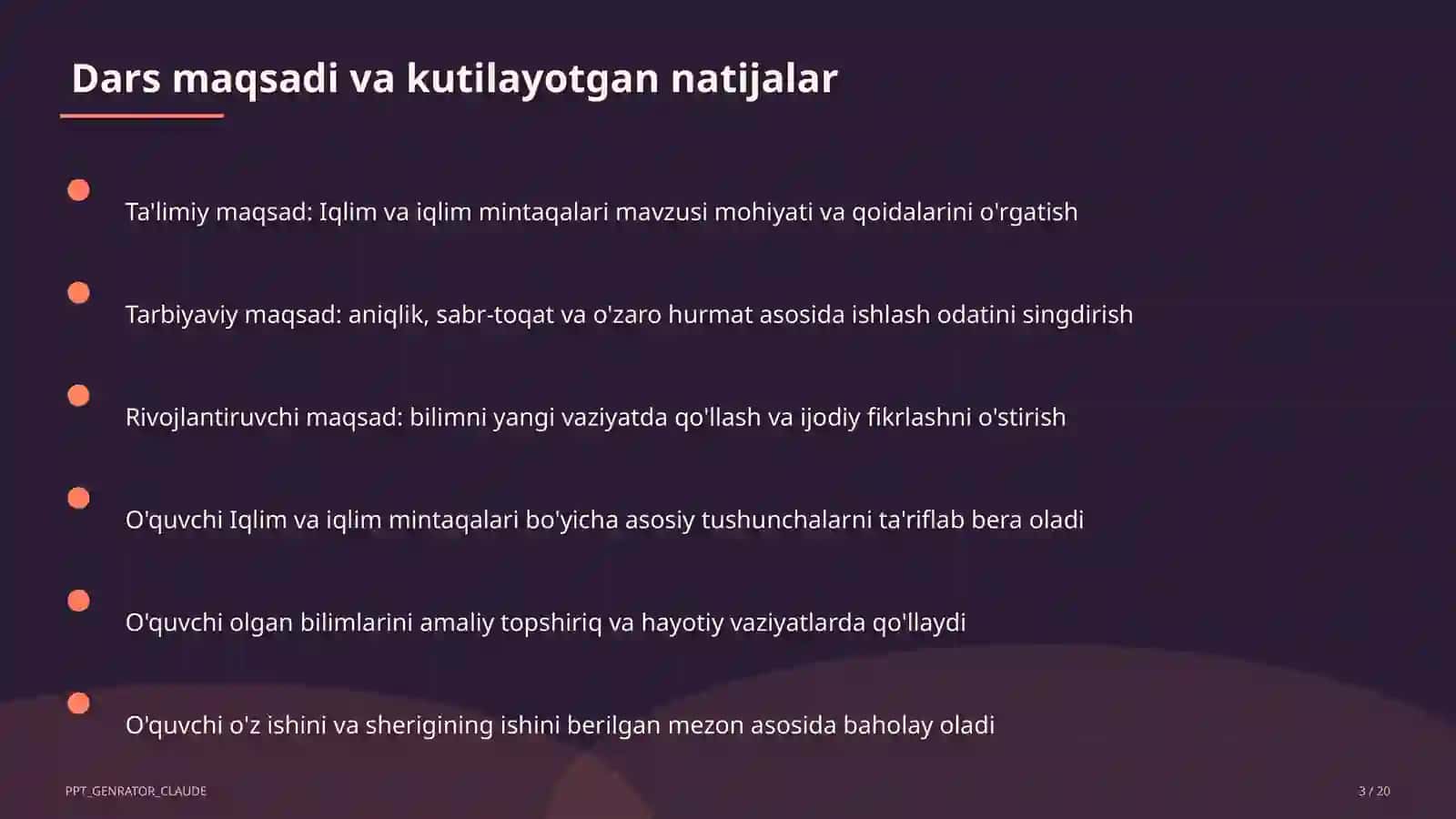 Iqlim va iqlim mintaqalari (6-sinf) 3