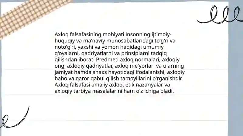 Axloq falsafasi 3