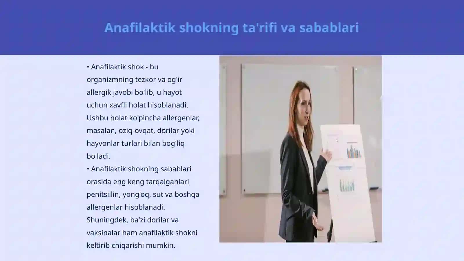 Anafilaktik shok. Klinikasi. Birinchi yordam 3