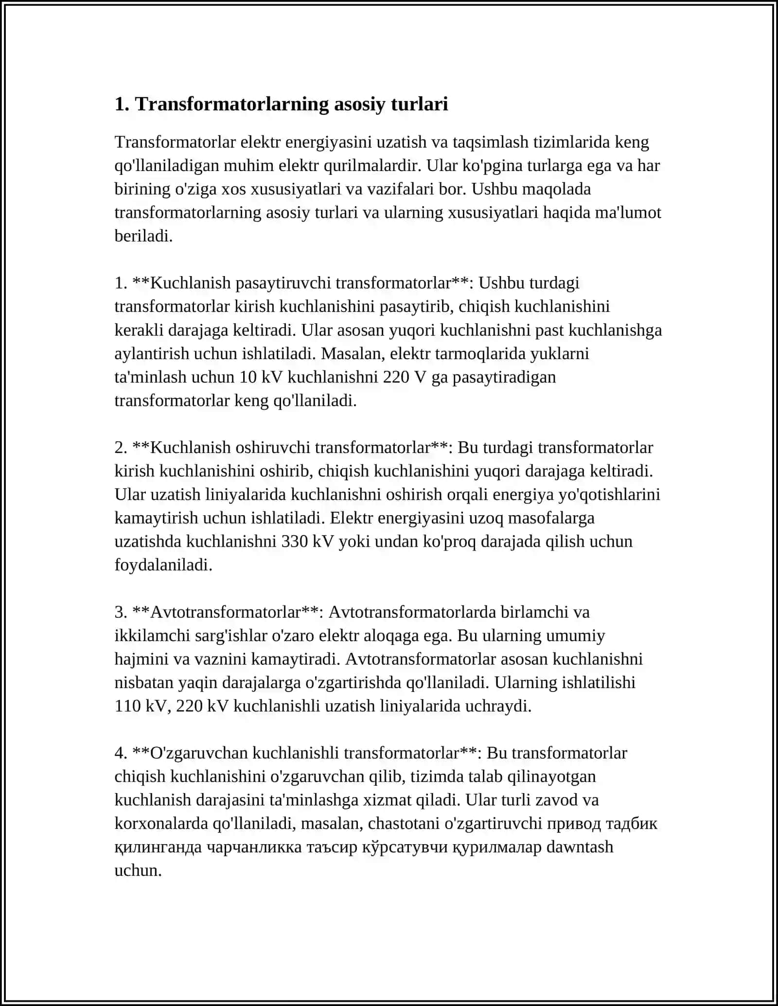 TRANSFORMATORLAR 3