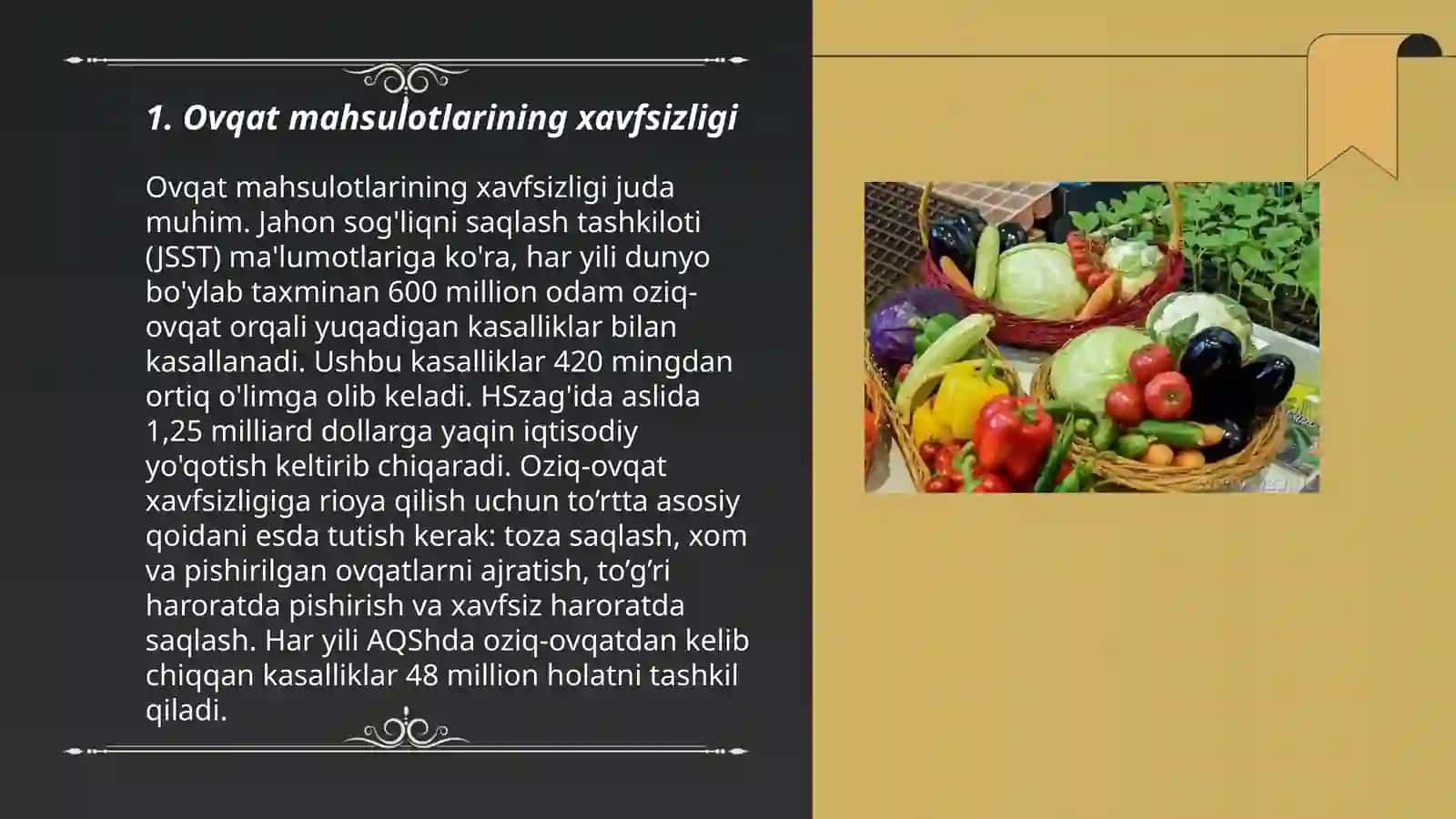 Ovqat mahsulotlarini gigiyenik baholash 3