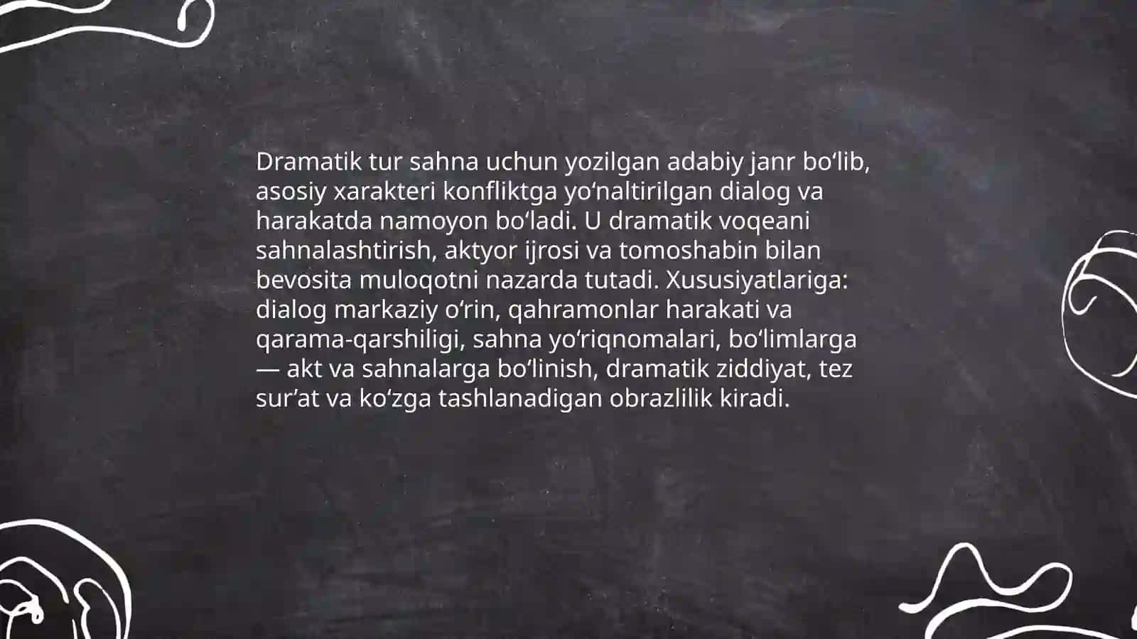 Dramatik tur va uning janrlari 3