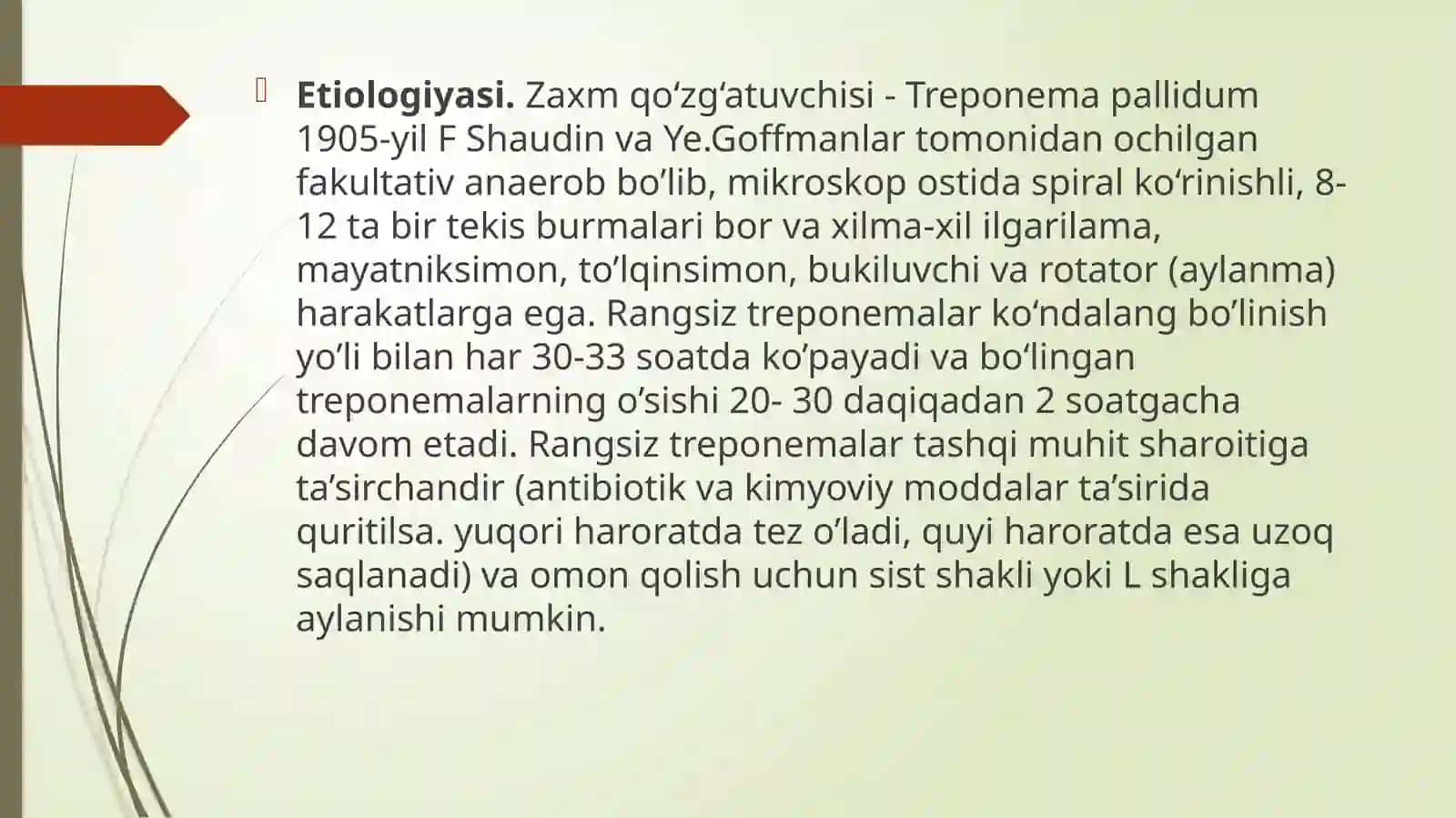 Zaxmning yomonsifatli kechishi haqida tushuncha. Patogenezi, klinik namoyon bo'lishining o'zigaxosligi 3