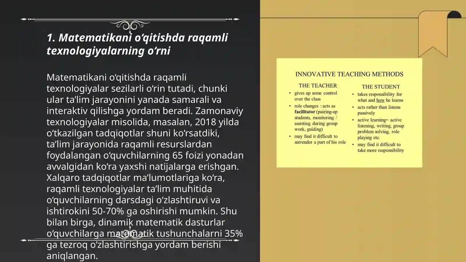 Matematikani o‘qitishda innovatsion ta’lim texnologiyalarining o‘rni 3