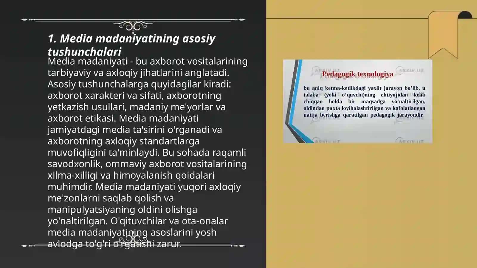 Media madaniyat va innavatsion pedagogik texnologiyalar 3