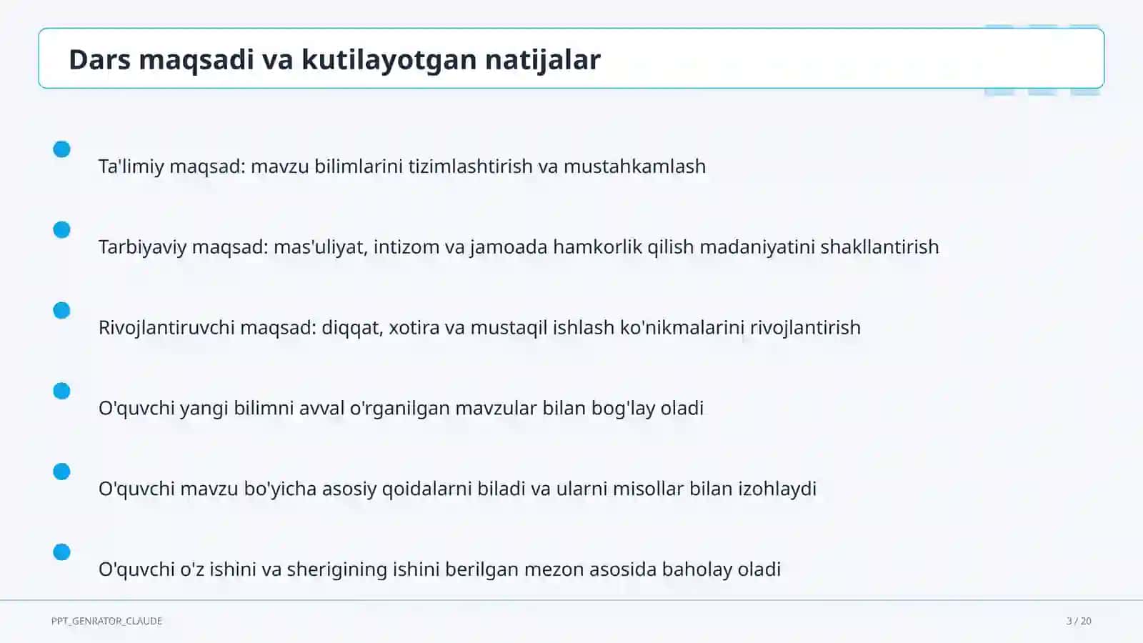 Qurilish chizmalari: bino plani (9-sinf) 3