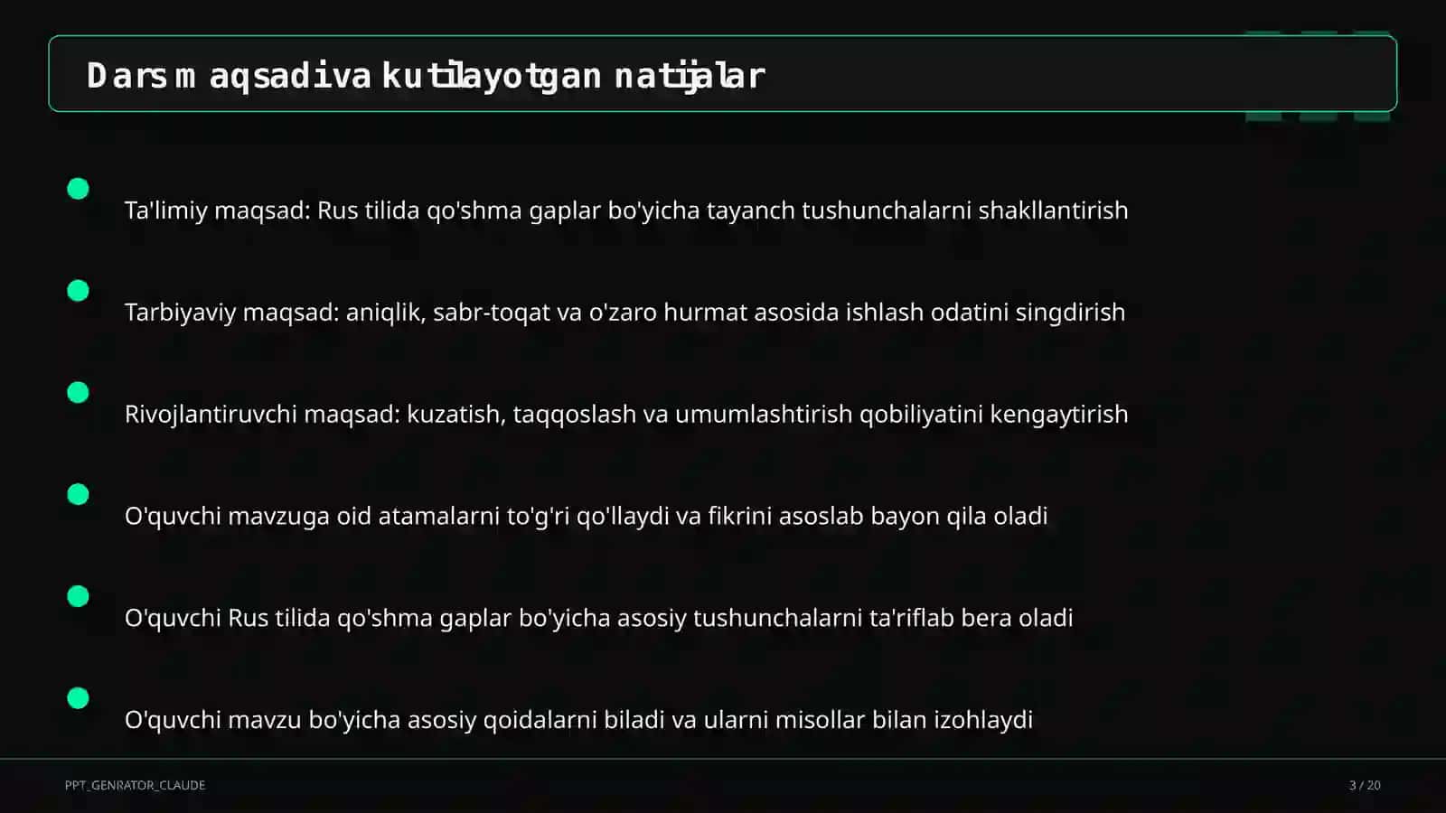 Rus tilida qo'shma gaplar (9-sinf) 3