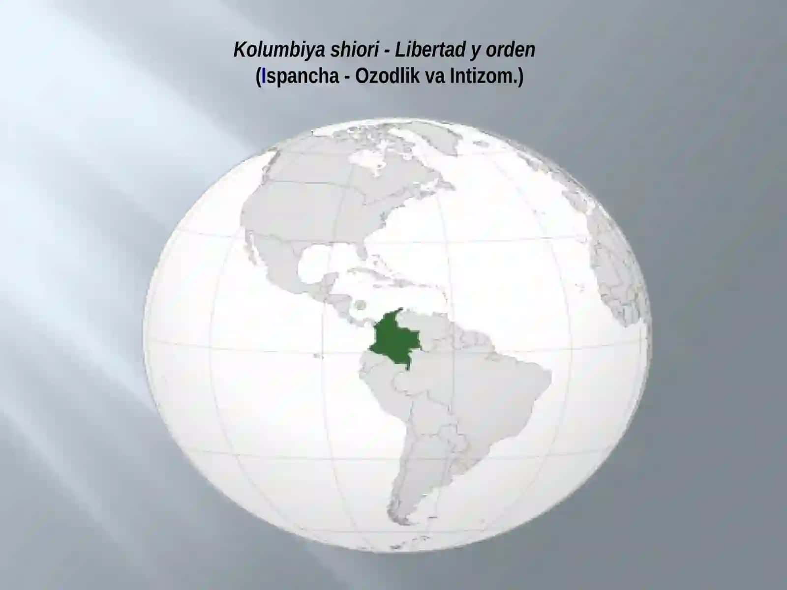 Kolumbiyahaqida 3