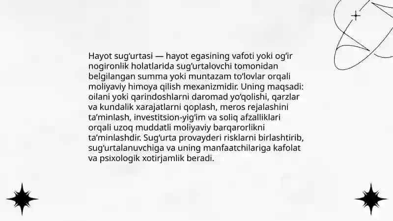 Hayot sug’urtasi 3