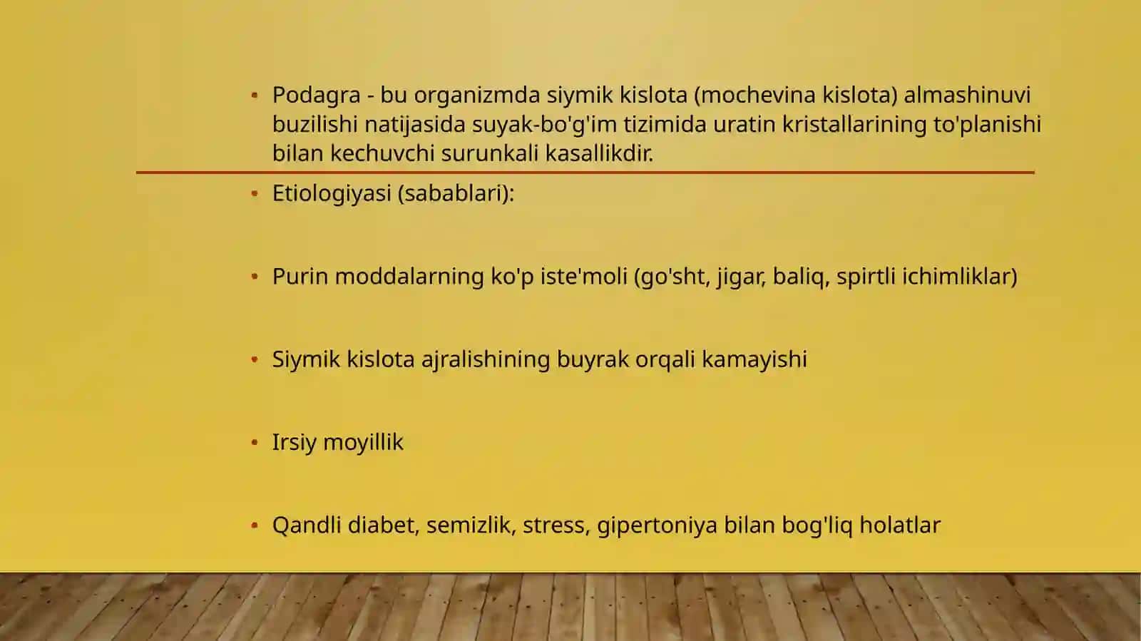 Padagra va semizlikni bartaraf etuvchi vositalar 3