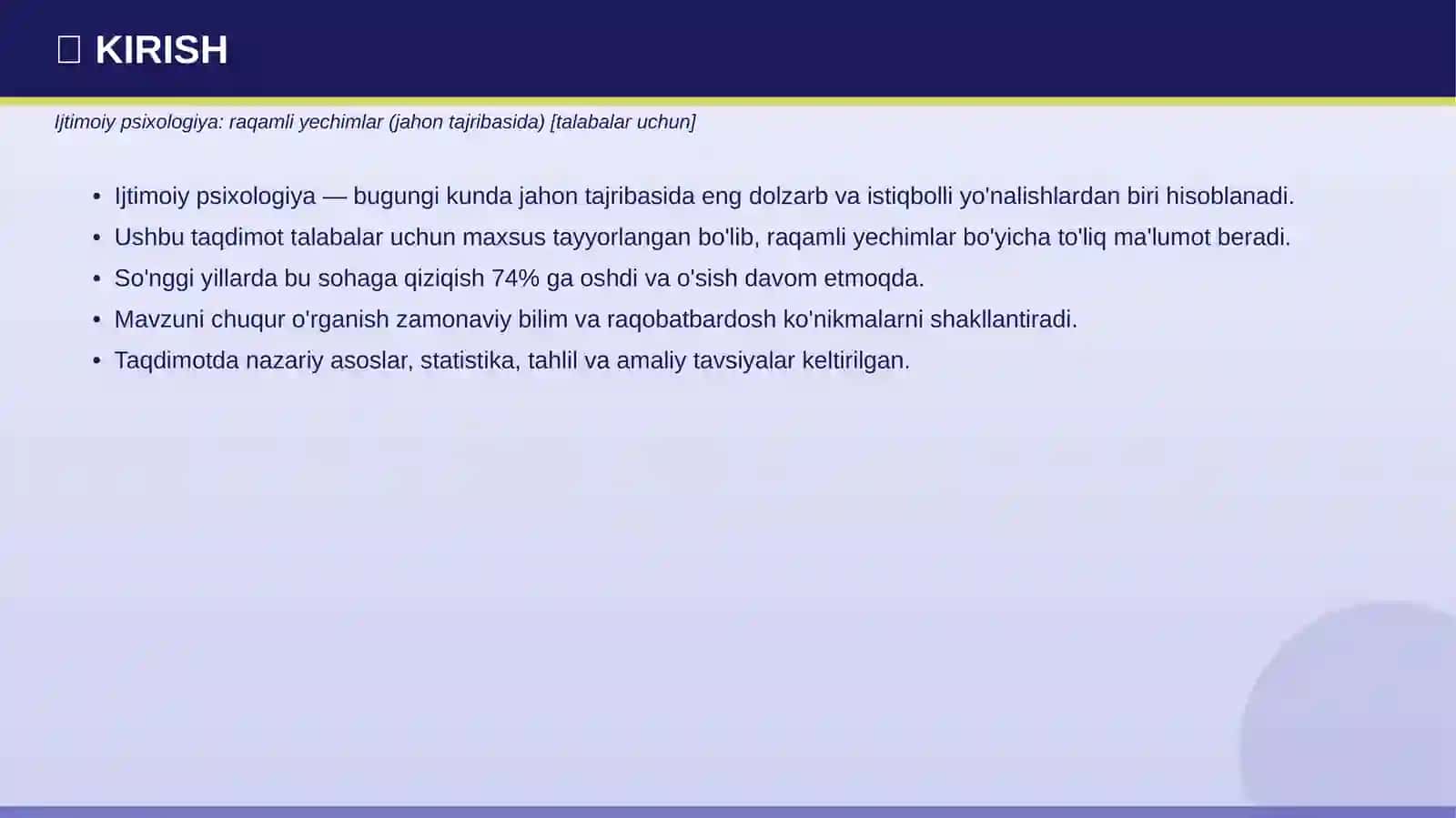 Ijtimoiy Psixologiya: Raqamli yechimlar (Jahon tajribasida) 3