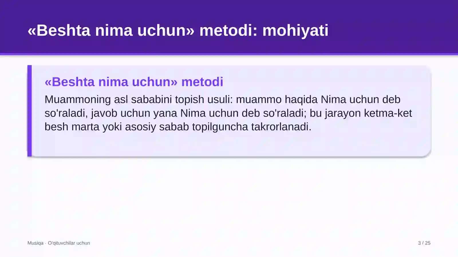 musiqa darslarida beshta nima uchun metodidan foydalanish 1136 3