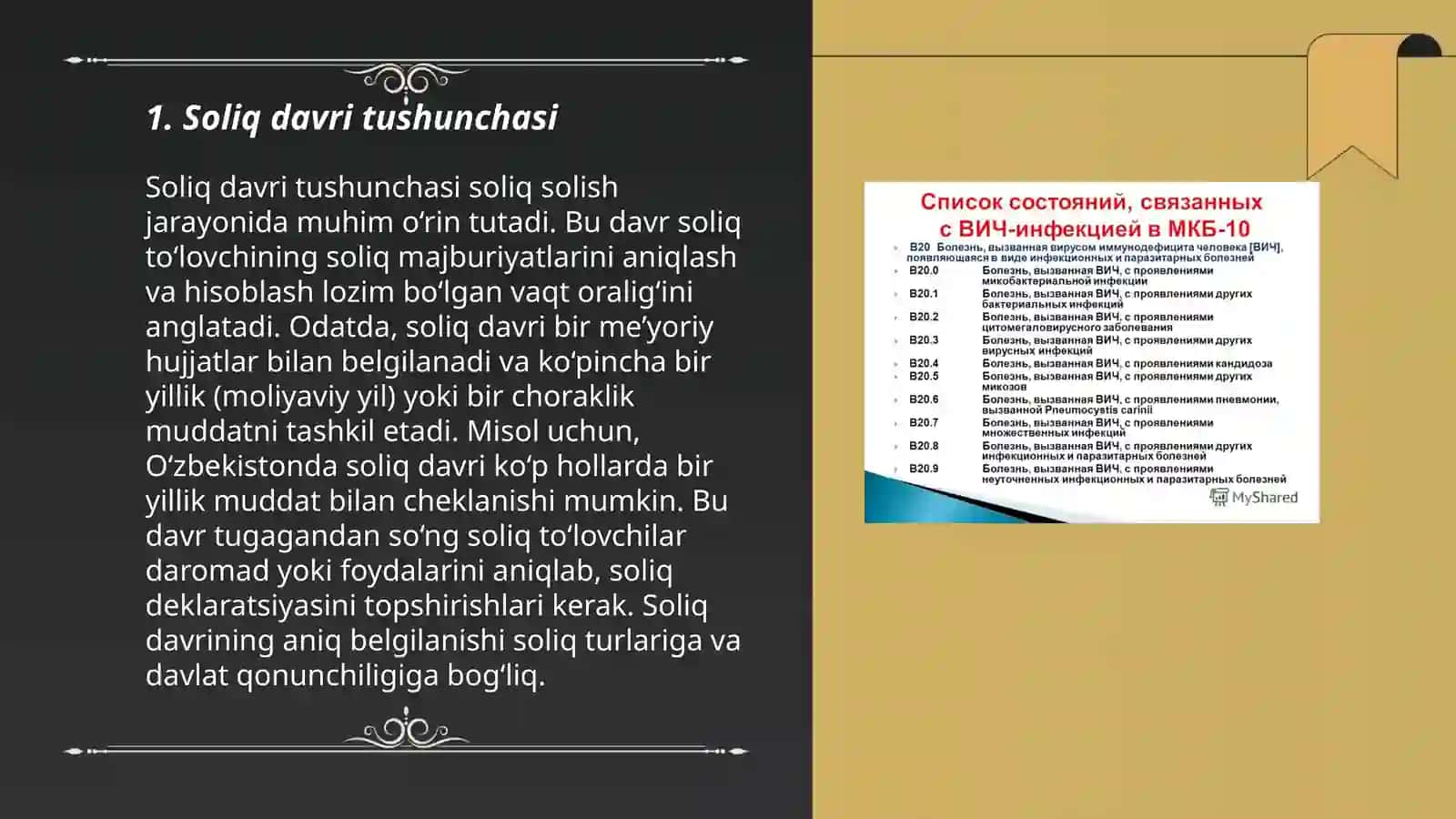 Soliq davri tushunchasi 3